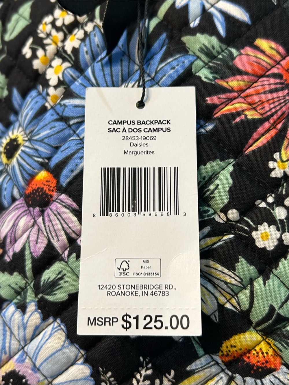 NWT Vera Bradley Campus Backpack - Picture 9 of 10